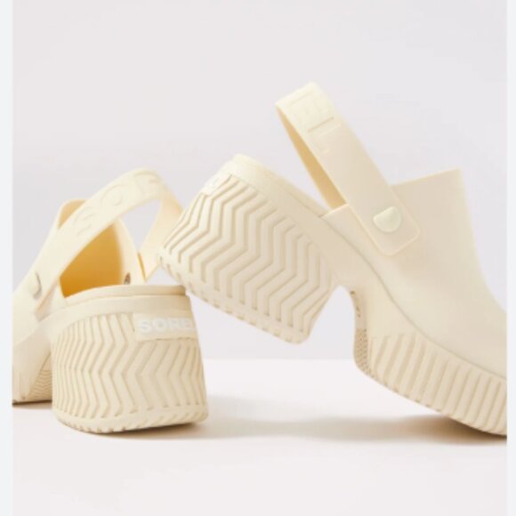 NEW Sorel Ona Streetworks Heeled Clogs in black For Women 925 5S3 - Picture 11 of 13